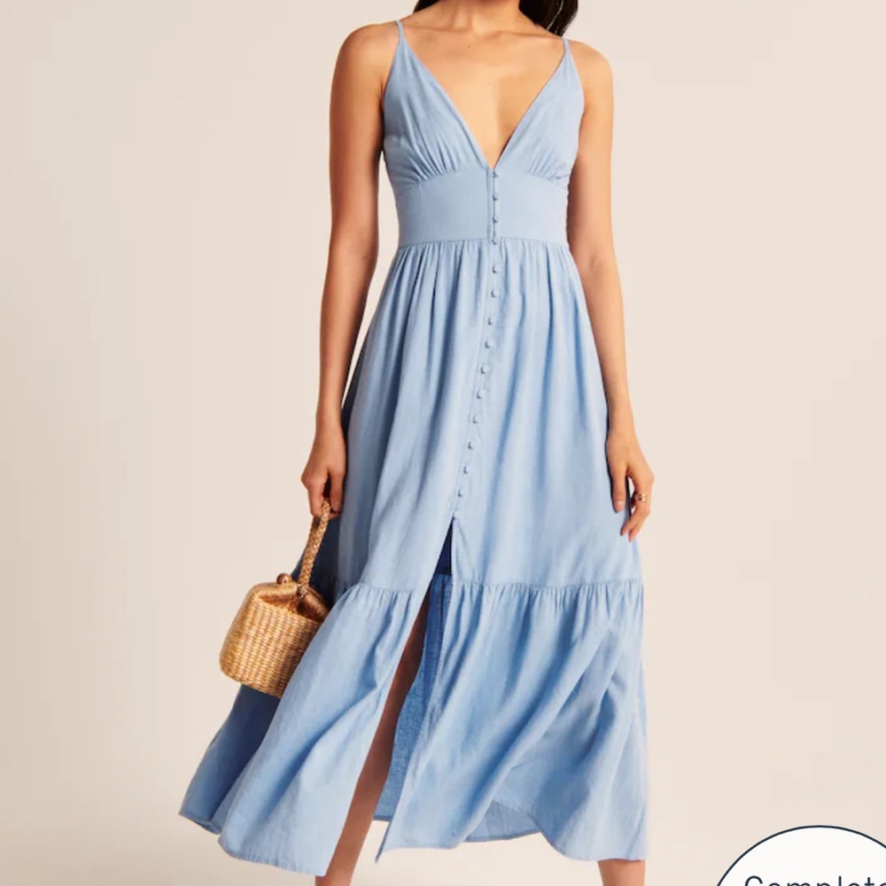Abercrombie Button-Through Maxi Dress